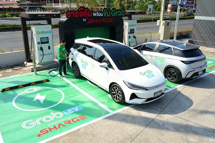 SHARGE ผนึก แกร็บ ทุ่ม 400 ล้าน เตรียมเปิดสถานีชาร์จรถไฟฟ้าเพื่อคนขับ Grab
