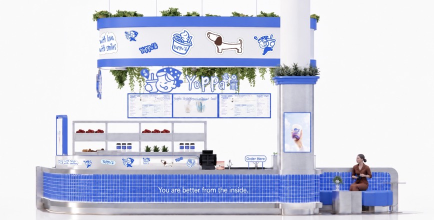 4 รูปแบบร้านของ Yoppa Yogurt สาขาต่างๆ ที่เปิดให้ออกแบบได้หลากหลาย แตกต่างตามดีไซน์และขนาดของพื้นที่.jpg