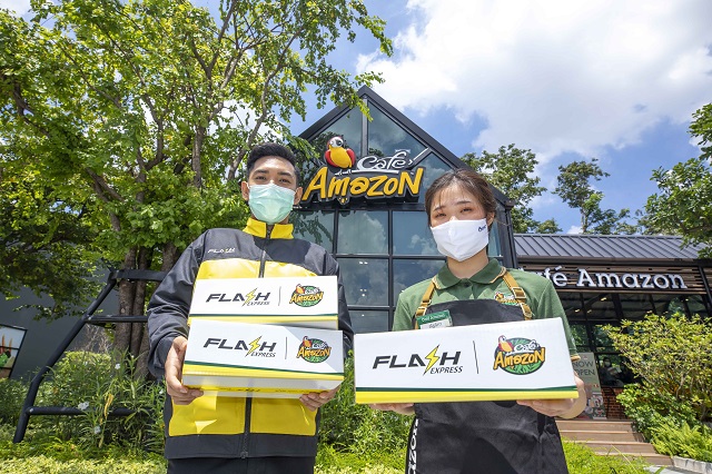 แฟลช เอ็กซ์เพรส ผนึก คาเฟ่ อเมซอน เปิดจุดส่งพัสดุด่วน นำร่อง 71 สาขาทั่วไทย