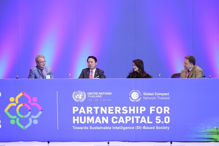 “ดร.ฮาราลด์ ลิงค์” ร่วมเสวนาในการประชุมผู้นำภาคเอกชน “GCNT Forum 2023”