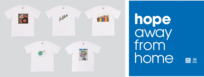 ยูนิโคล่ และ UNHCR ร่วมมือสร้างสรรค์เสื้อยืดการกุศล คอลเลคชัน “HOPE AWAY FROM HOME”