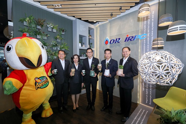 PTTOR จับมือ IRPC ร่วมสร้างประสบการณ์ใหม่ “Green Concept” ในร้านคาเฟ่ อเมซอน