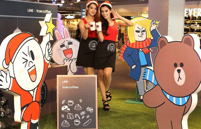 LINE CAFÉ (ไลน์คาเฟ่) “Let’s countdown at the first LINE CAFÉ in the world”