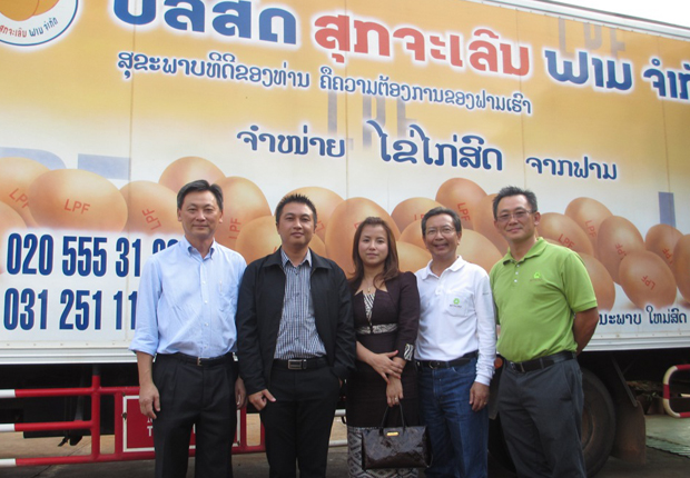 ผู้บริหารเครือเบทาโกร เยี่ยมฟาร์มไก่ไข่ที่ใหญ่ที่สุดในสปป.ลาว
