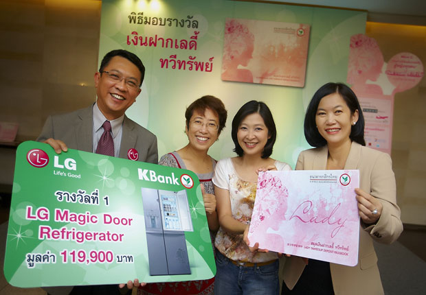กสิกรไทยมอบโชคเงินฝาก “เลดี้ ทวีทรัพย์”