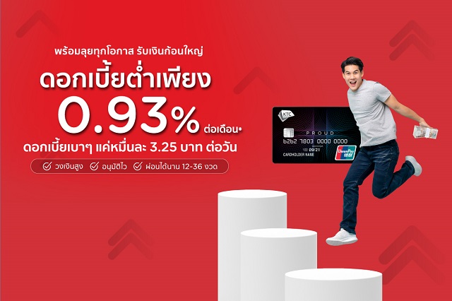 เคทีซีลดดอกเบี้ยฯ สินเชื่อบุคคล ช่วยสู้วิกฤติโควิด-19 เหลือ 0.93% ต่อเดือน