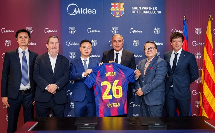 Midea ประกาศการเป็นพาร์ทเนอร์หลักของสโมสรฟุตบอลบาร์เซโลนา 5 ฤดูกาล ตลอดปี 2569-2574