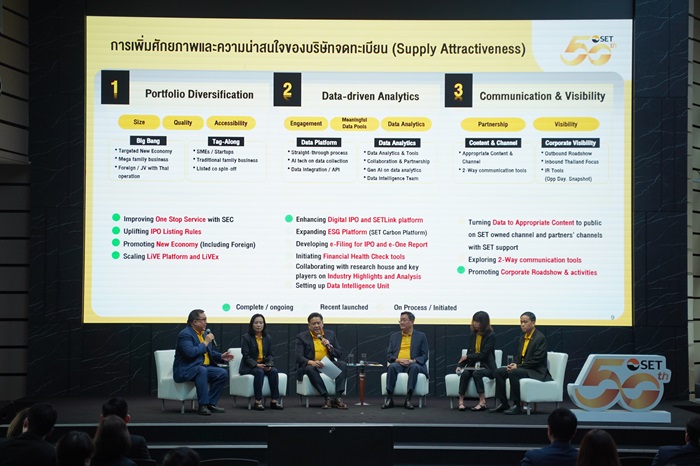 ตลาดหลักทรัพย์ฯ ก้าวสู่ปีที่ 50 ร่วมสร้างอนาคต เพื่อโอกาสของทุกคน